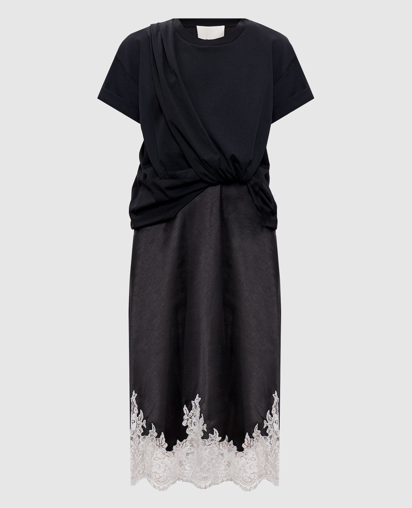 Black double-layered dress with lace 3.1 Phillip Lim