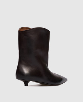 Marsell Brown leather ankle boots Spino MW8731P010