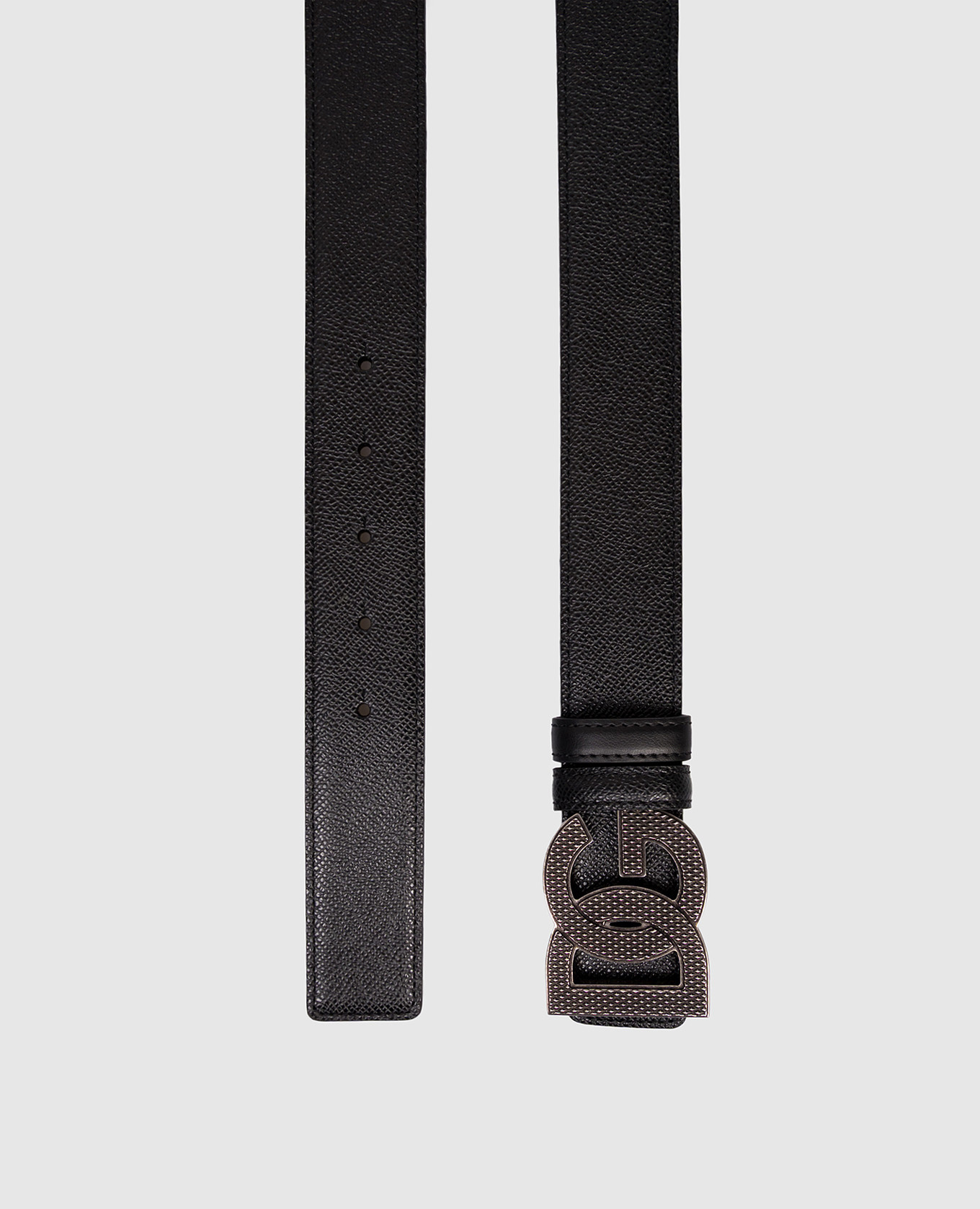 

Black leather belt with logo Dolce&Gabbana