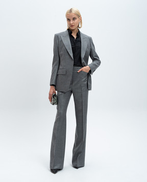 Tom Ford Gray pants made of wool with lurex PAW584FAX1262