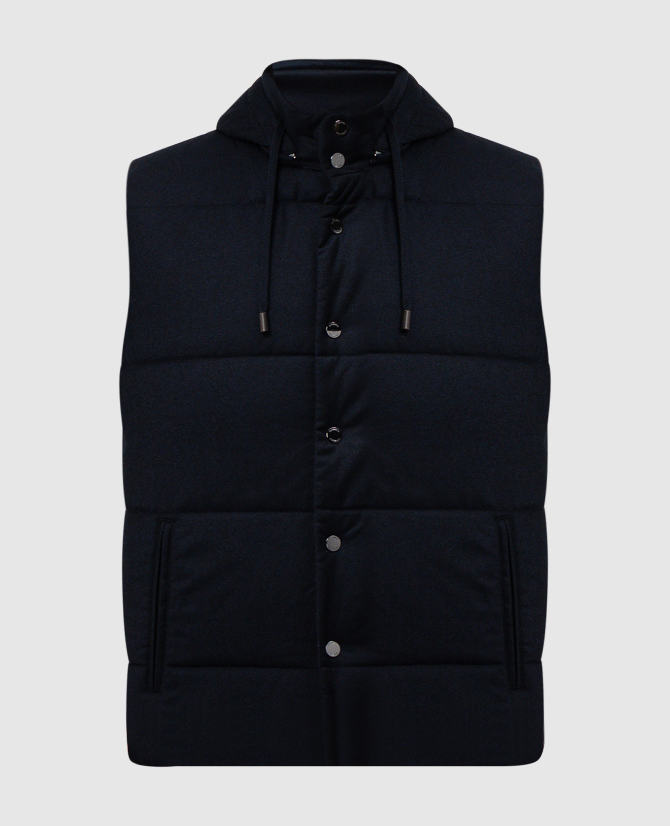 

Blue vest made of wool CAPOBIANCO, Синий