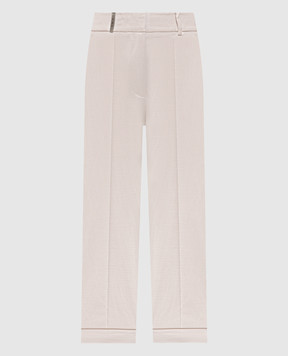 Peserico Beige trousers with lapels P0428306655