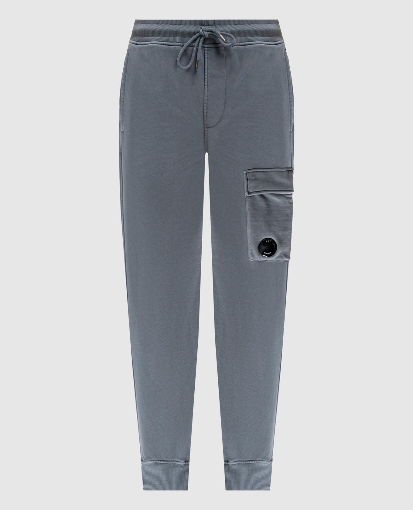 Grey joggers with logo patch C.P. Company
