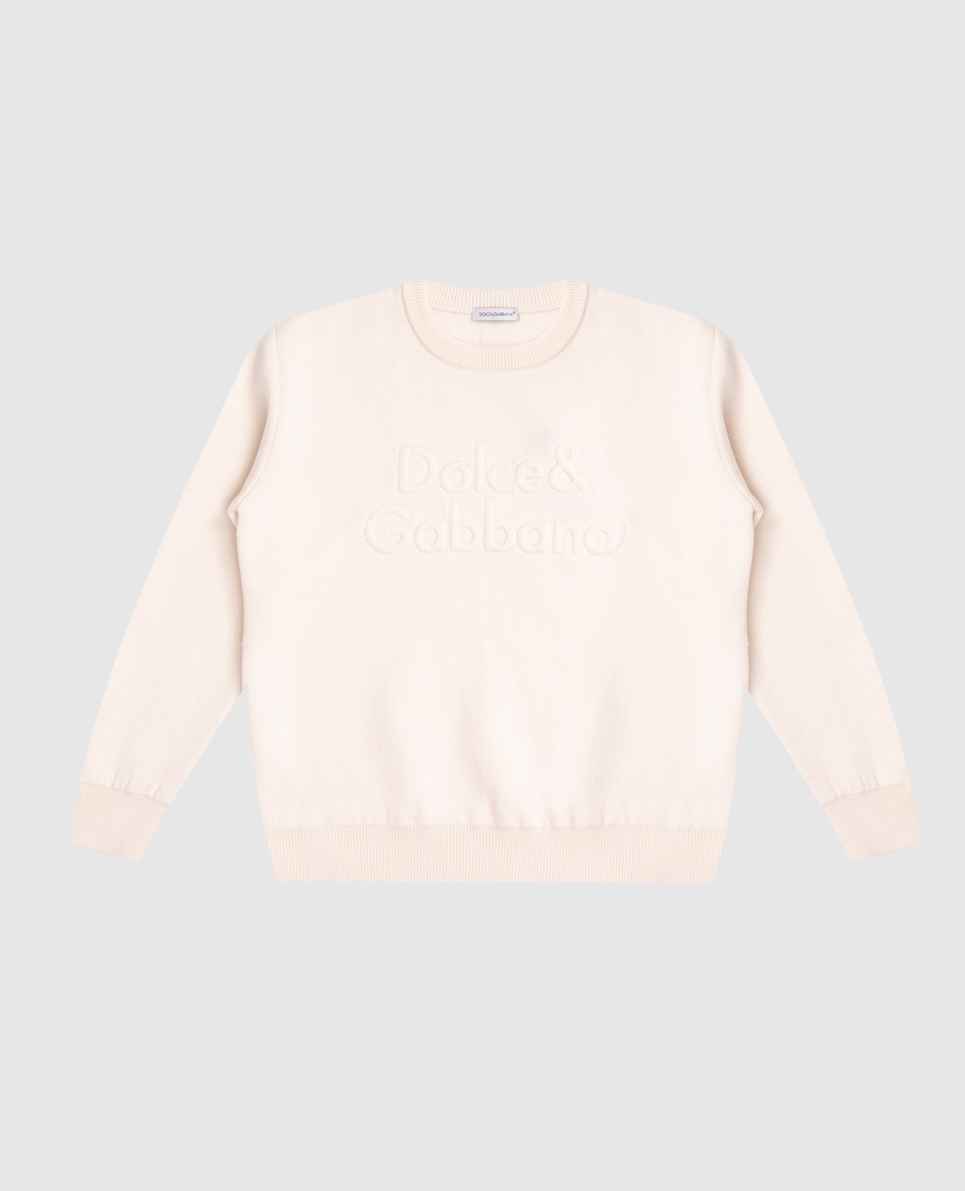 Children&#39;s beige wool sweater Dolce&Gabbana