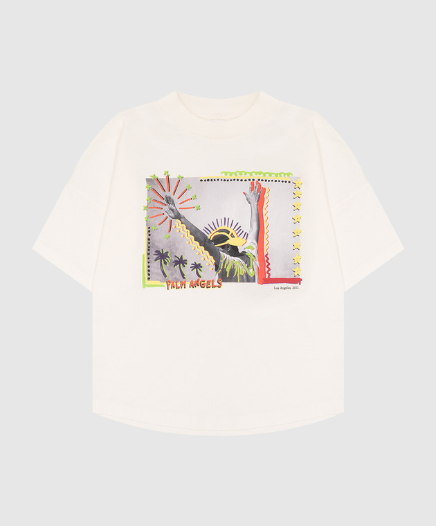 

Children's beige T-shirt LA Palm Angels