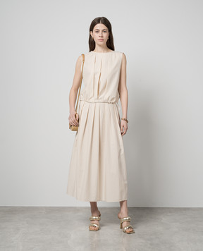MooRER ERVISA beige blouse with linen ERVISAWFC