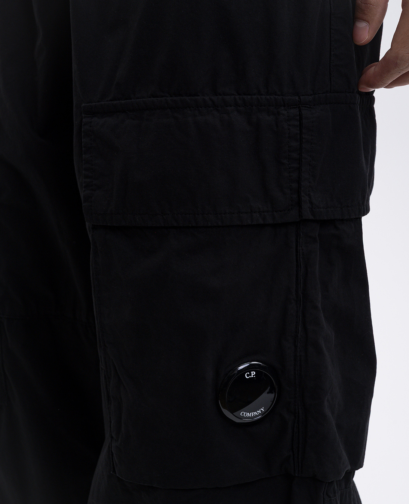 

Black cargo pants with logo C.P. Company