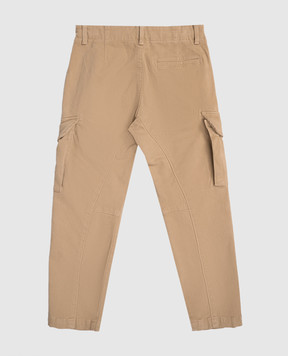 C.P. Company Children's brown cargo pants COP004LRC0648