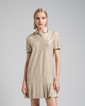 Brunello Cucinelli Beige dress with lurex ML947AEN41