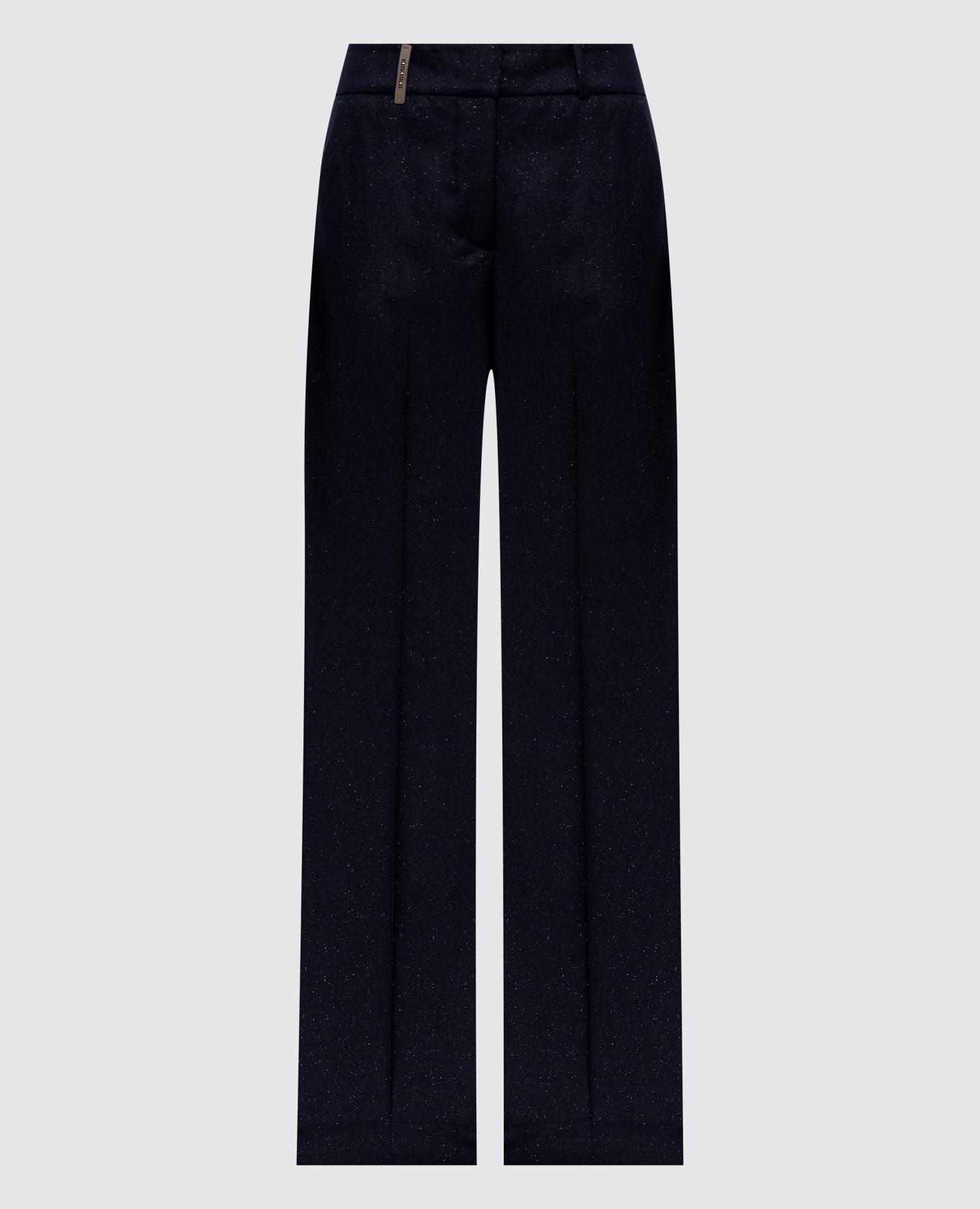 Blue wool pants with lurex Peserico
