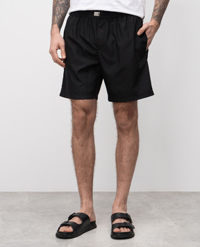 Dolce&Gabbana Black swim shorts with logo M4F36TONR46
