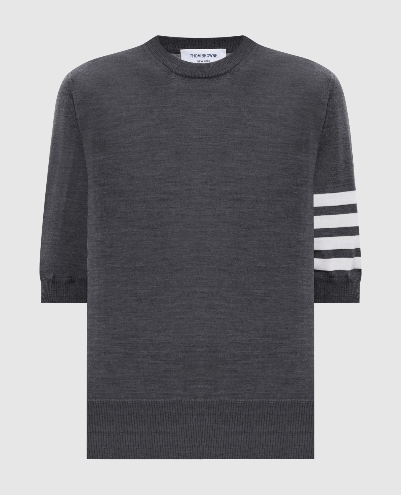 Gray wool T-shirt Thom Browne