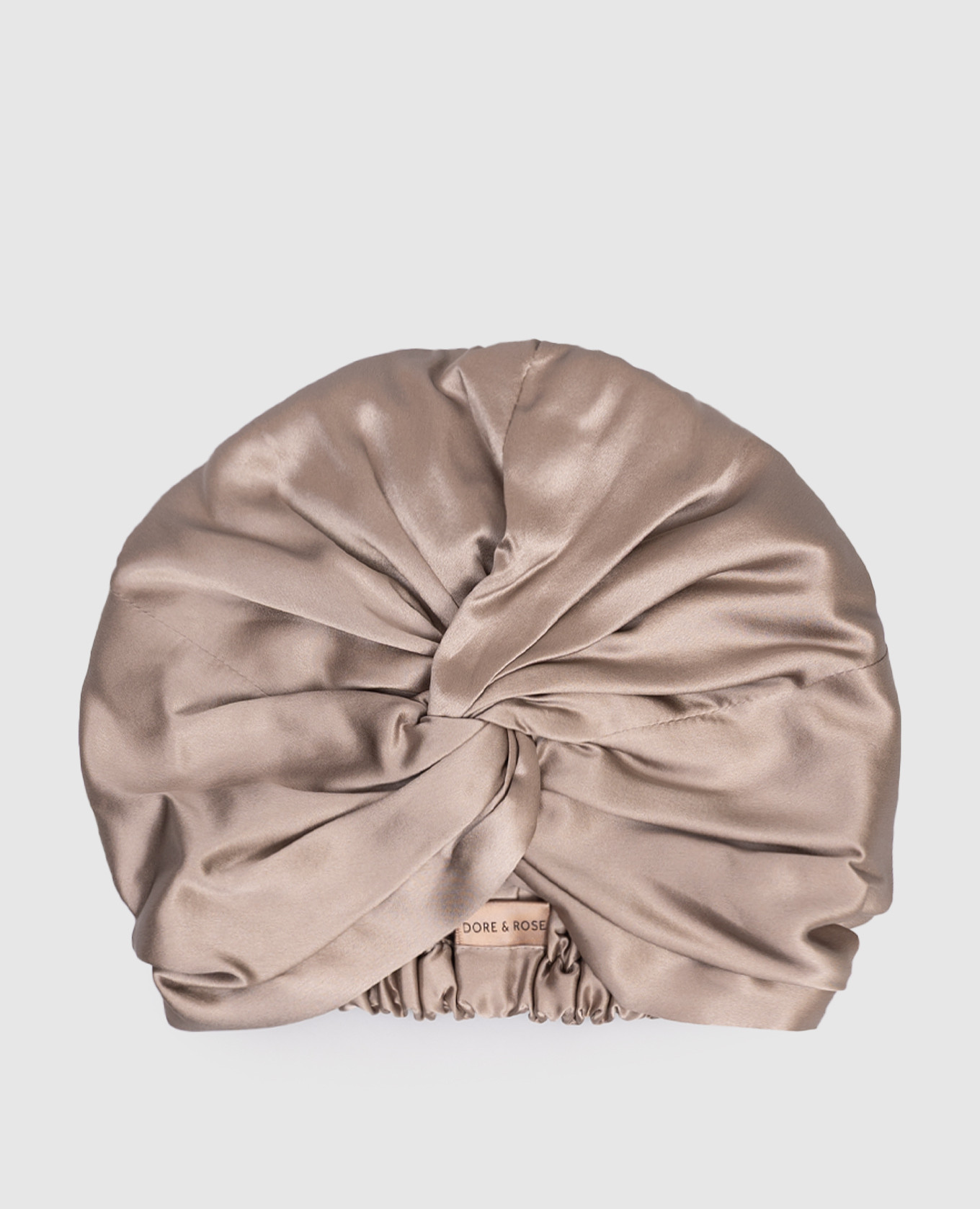 Brown silk sleep cap Dore & Rose