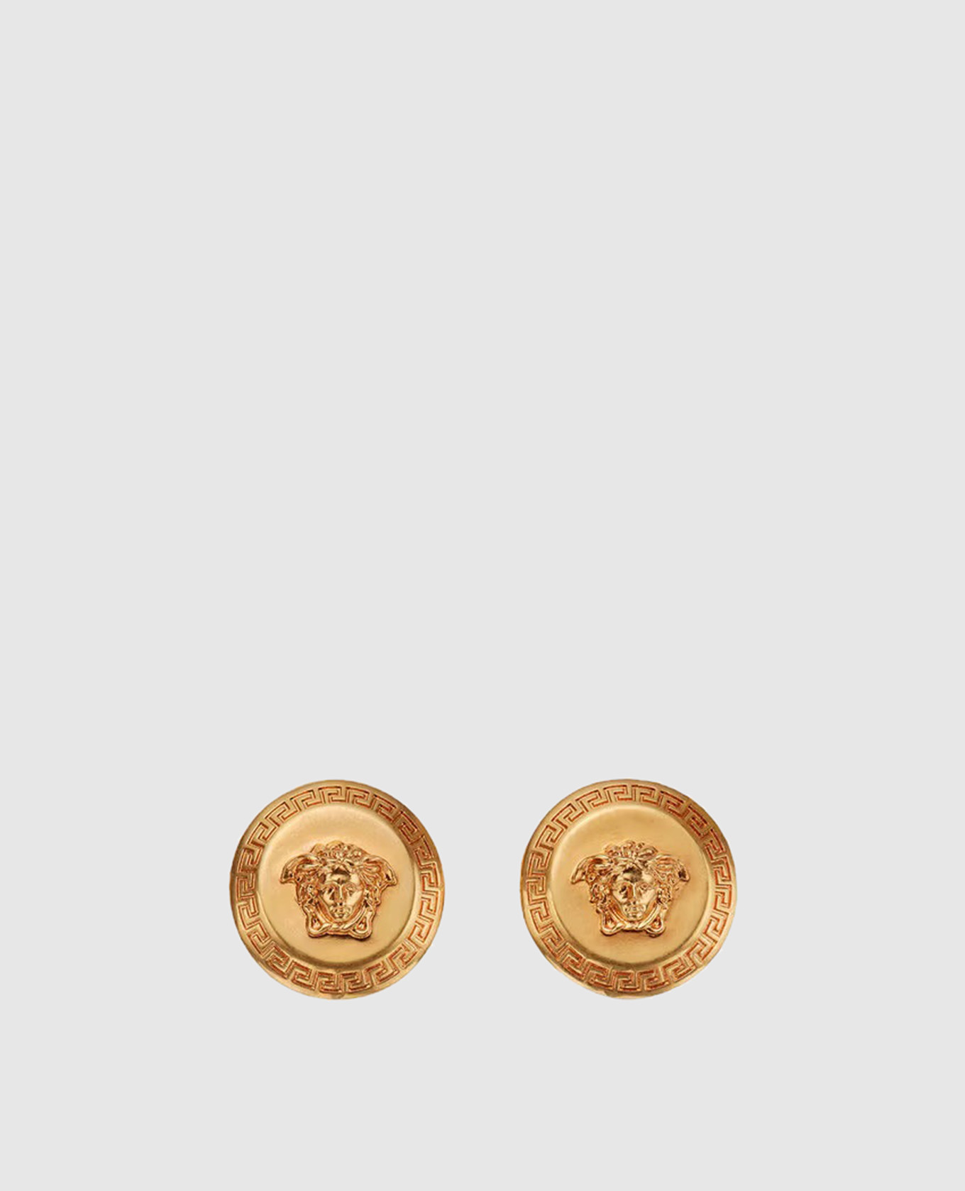

Tribute Medusa gold earrings Versace, Golden