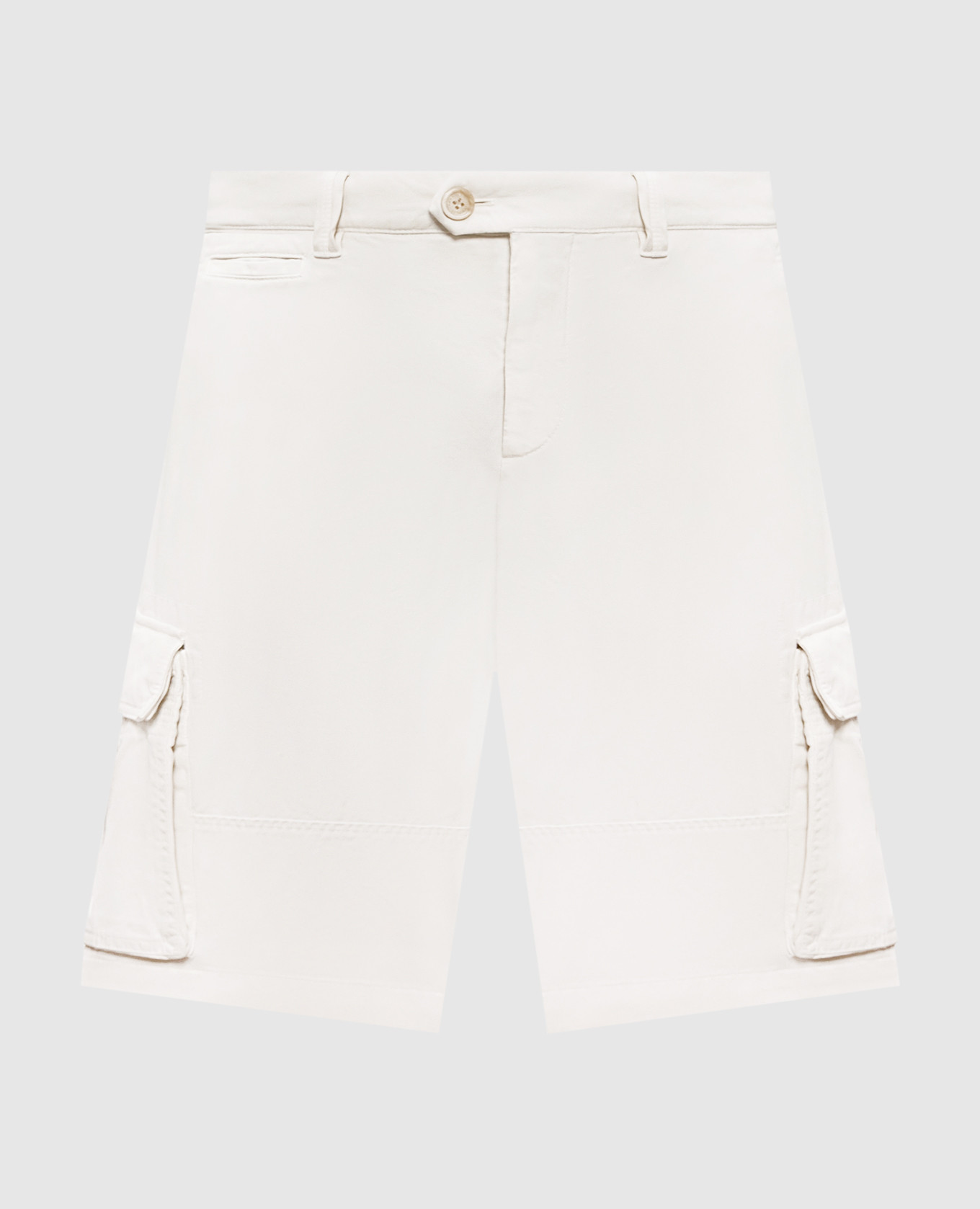White cargo shorts Brunello Cucinelli