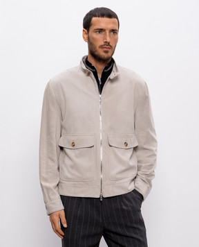 Brunello Cucinelli Beige suede jacket M0PCL2028