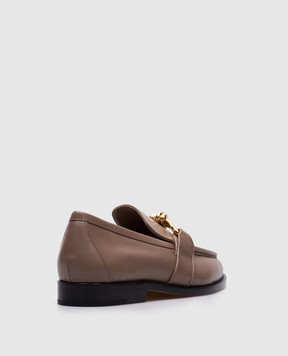 Bottega Veneta Astaire brown leather loafers 796697V5DZ0