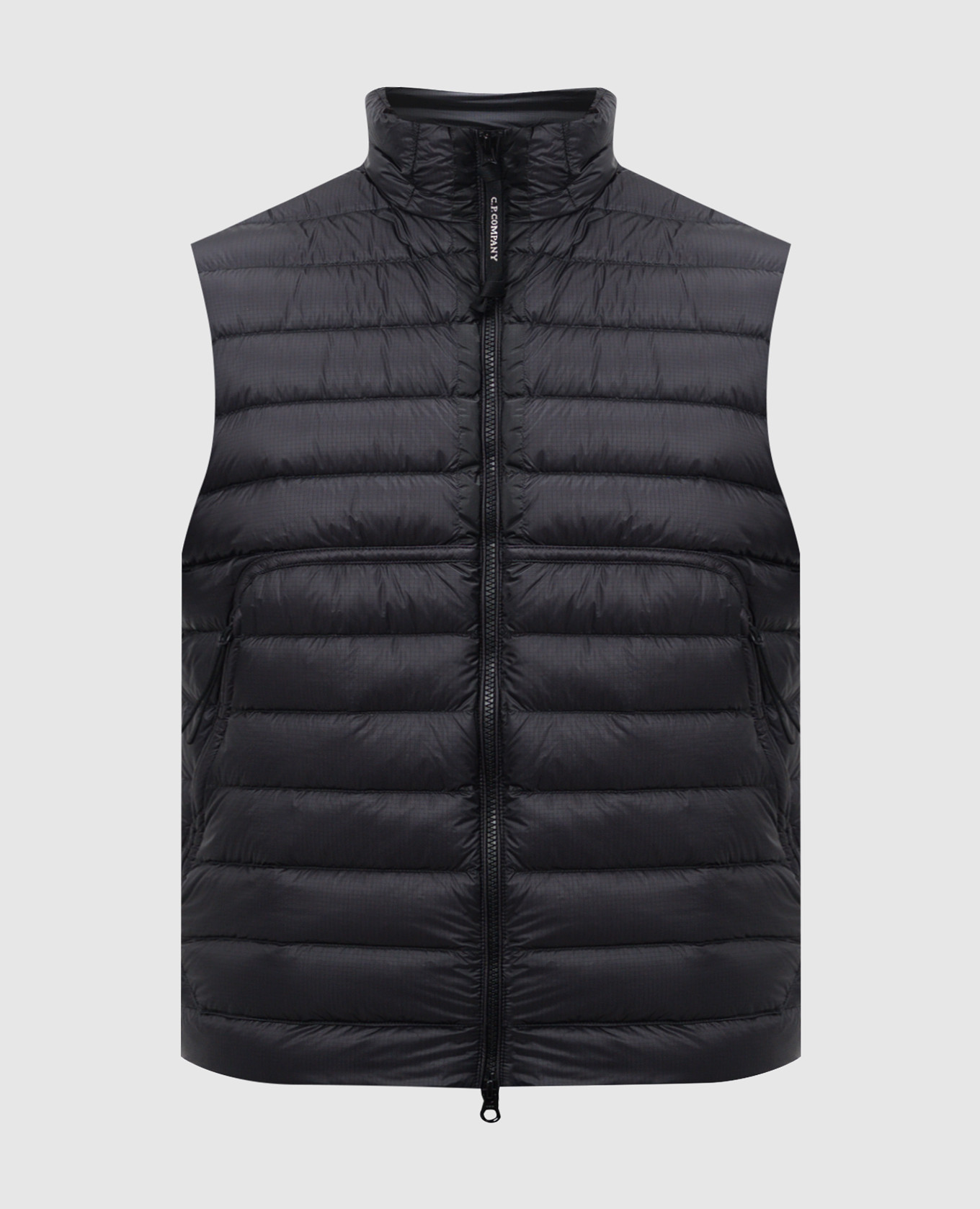 

Purple down quilted vest with logo C.P. Company, Violet