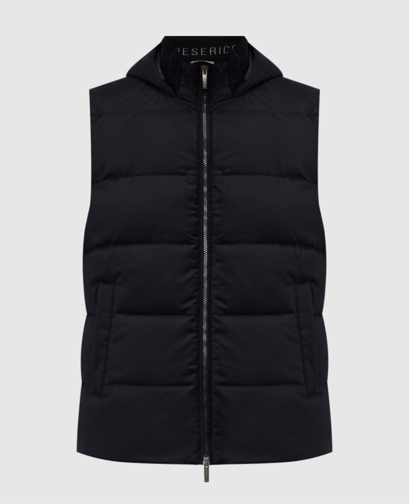 Blue wool down vest Peserico