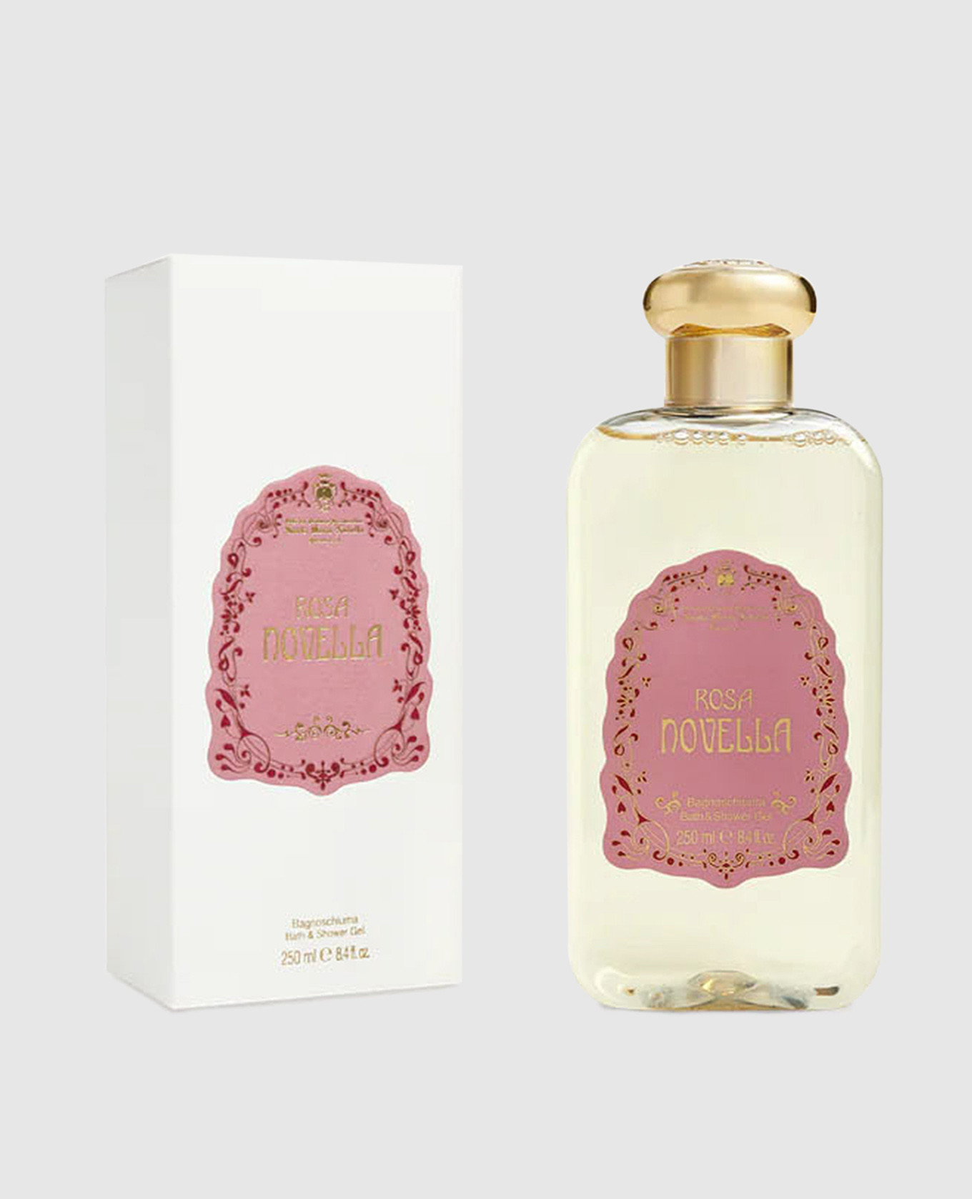 Women's shower gel rosa novella 250 ml santa maria novella