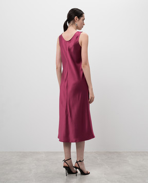 Max Mara Purple silk midi dress BANJO BANJO