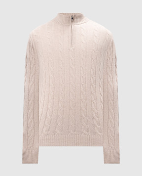 Cashmere&Whiskey Beige cashmere jumper MU9651307341TR