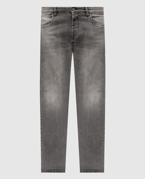 Officina 36 Gray jeans with a worn effect 273008669