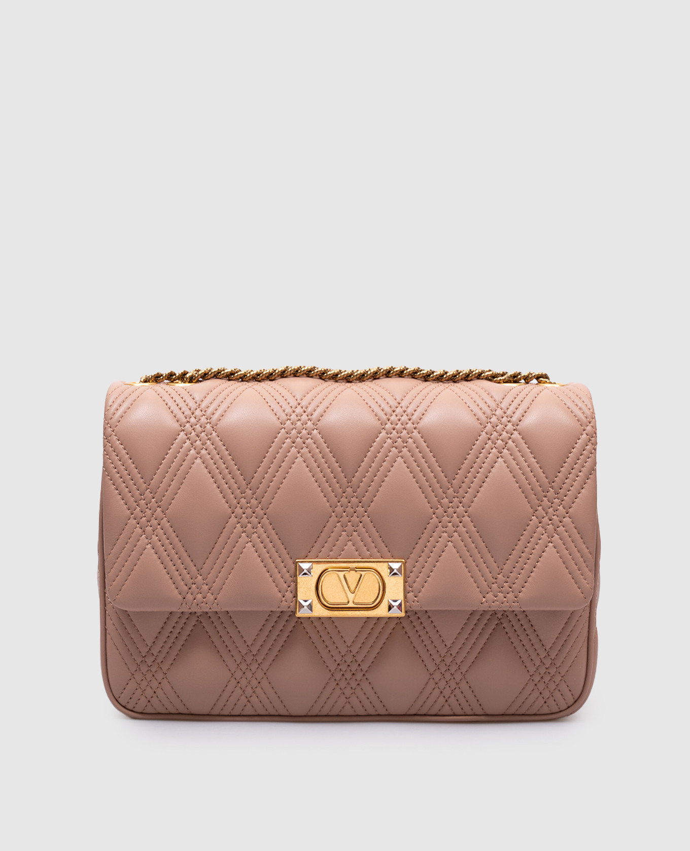 

Pink messenger bag with logo Valentino