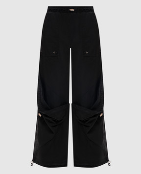 The Attico Black cargo pants 250WCP00255PLL001AA