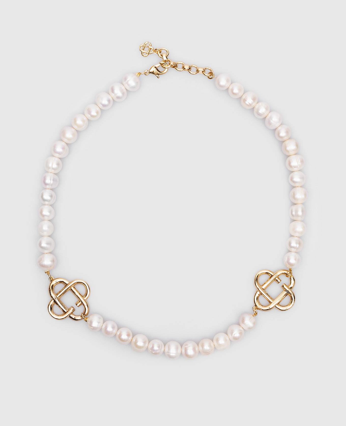 

White pearl necklace with gold plating Casablanca