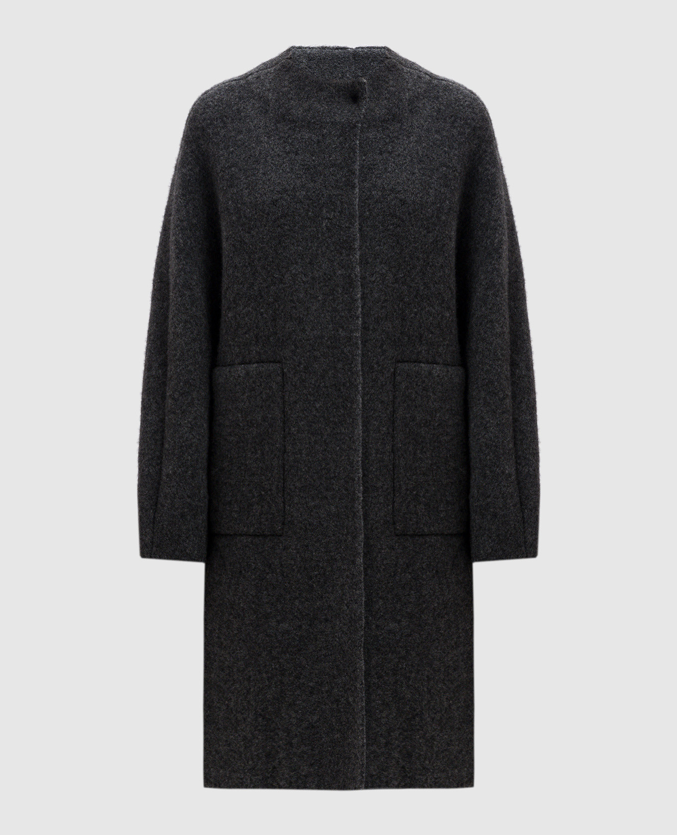 

Gray coat with wool BOBOUTIC, Серый