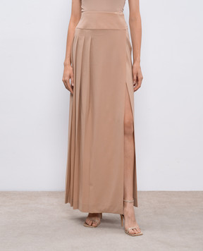 Ermanno Scervino Beige wool skirt D452O714IDF