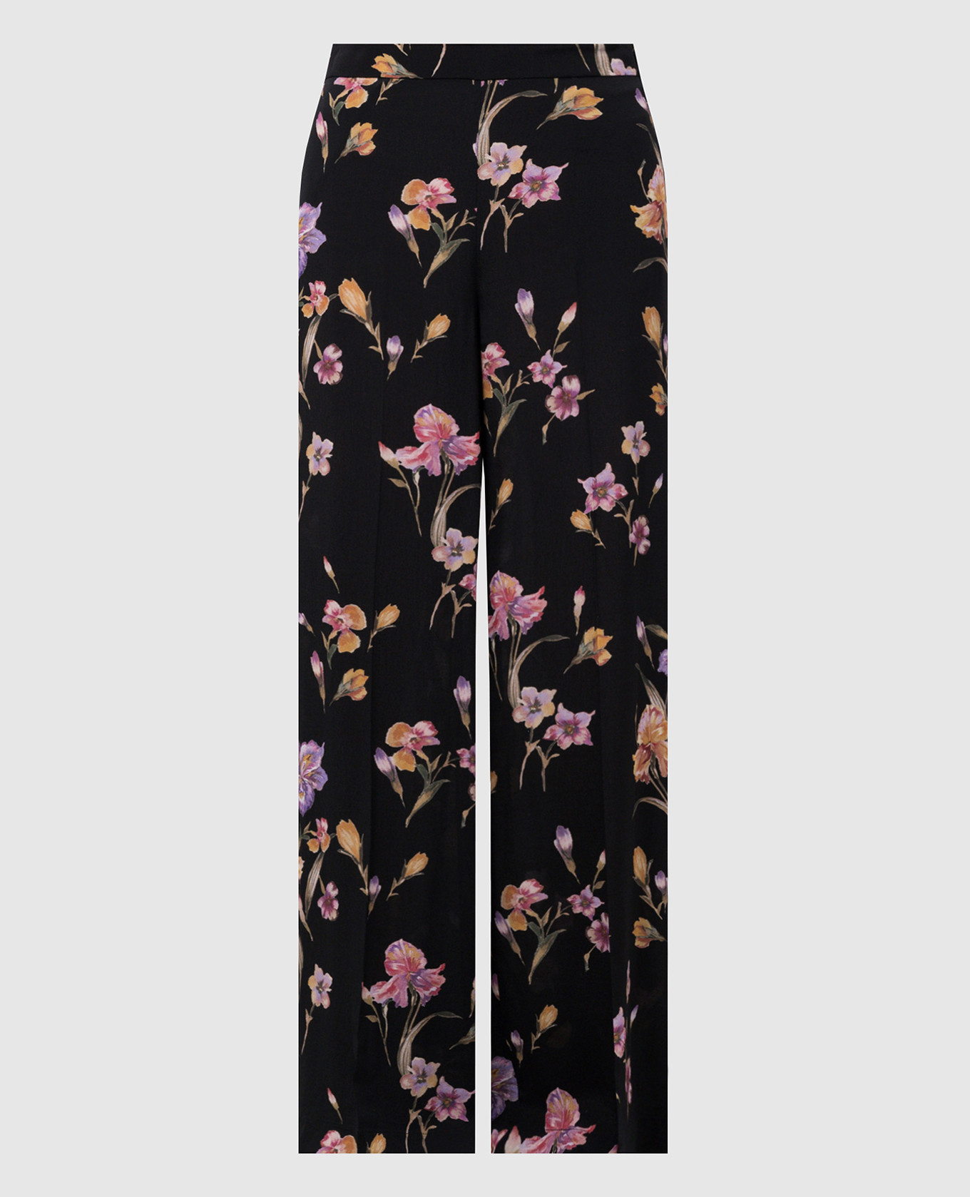Black floral print pants Twinset