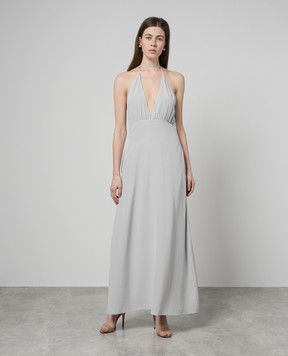 Toteme Gray silk maxi dress 242WRD2197FB0115