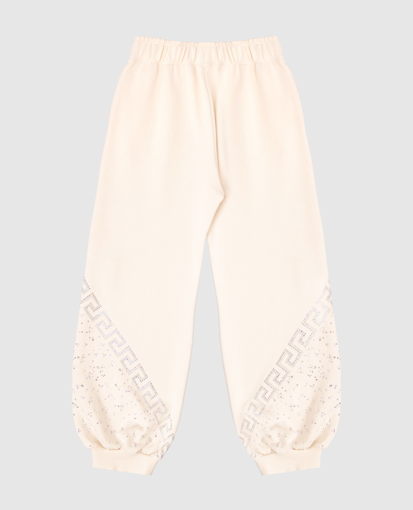 

Children's beige joggers with crystals Versace
