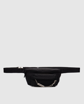 Palm Angels Black logo waist bag PMNO00AS25FAB001