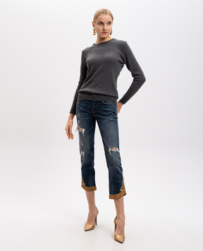 Malo Gray cashmere jumper IDM007F1C02E1876st