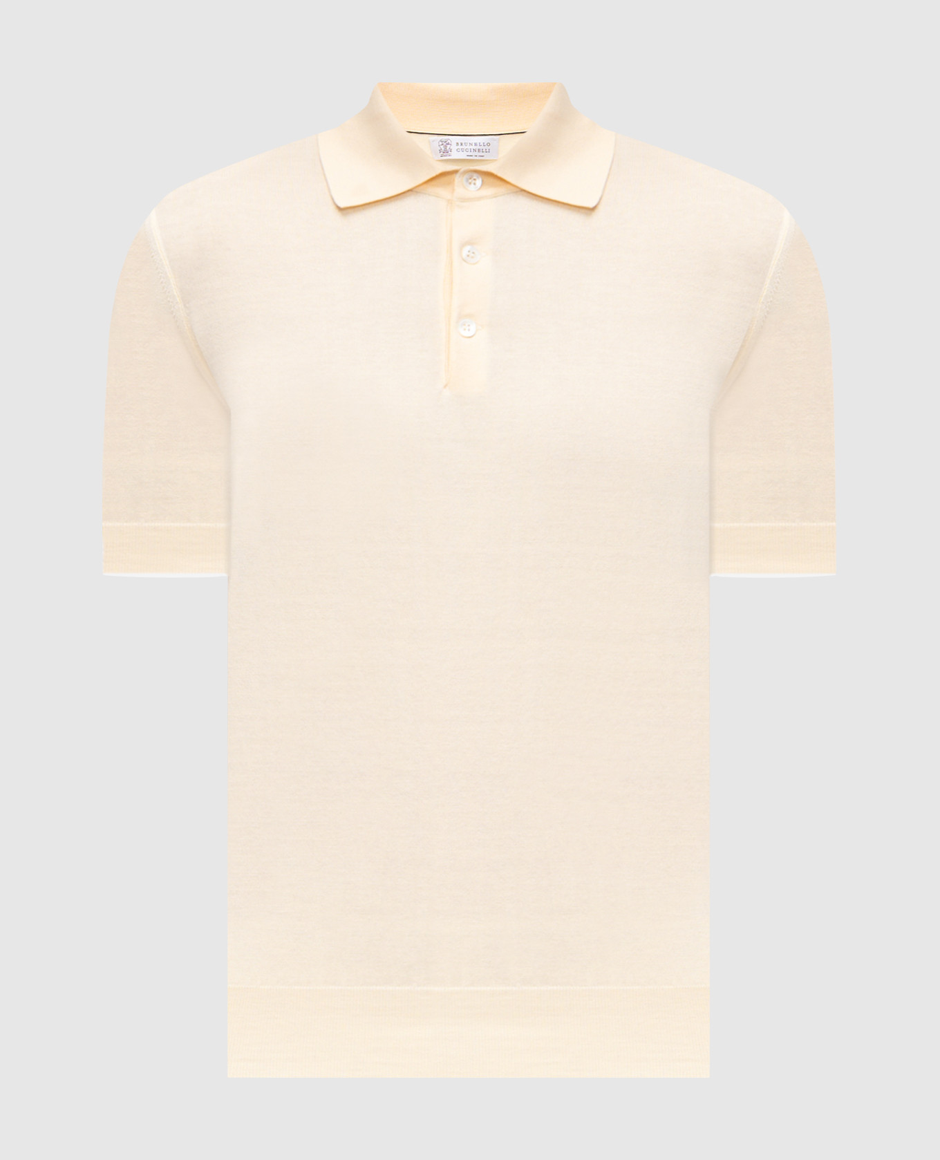 Yellow polo Brunello Cucinelli
