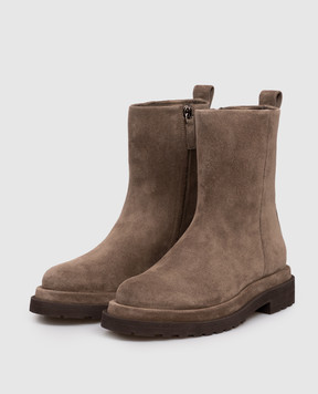 Brunello Cucinelli Brown leather boots MZSFG3089