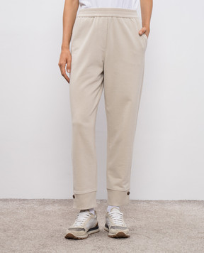 Brunello Cucinelli Beige sweatpants MN05NSO199