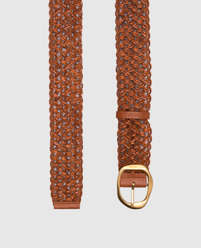 Twinset Brown belt with weaving 251TO5290