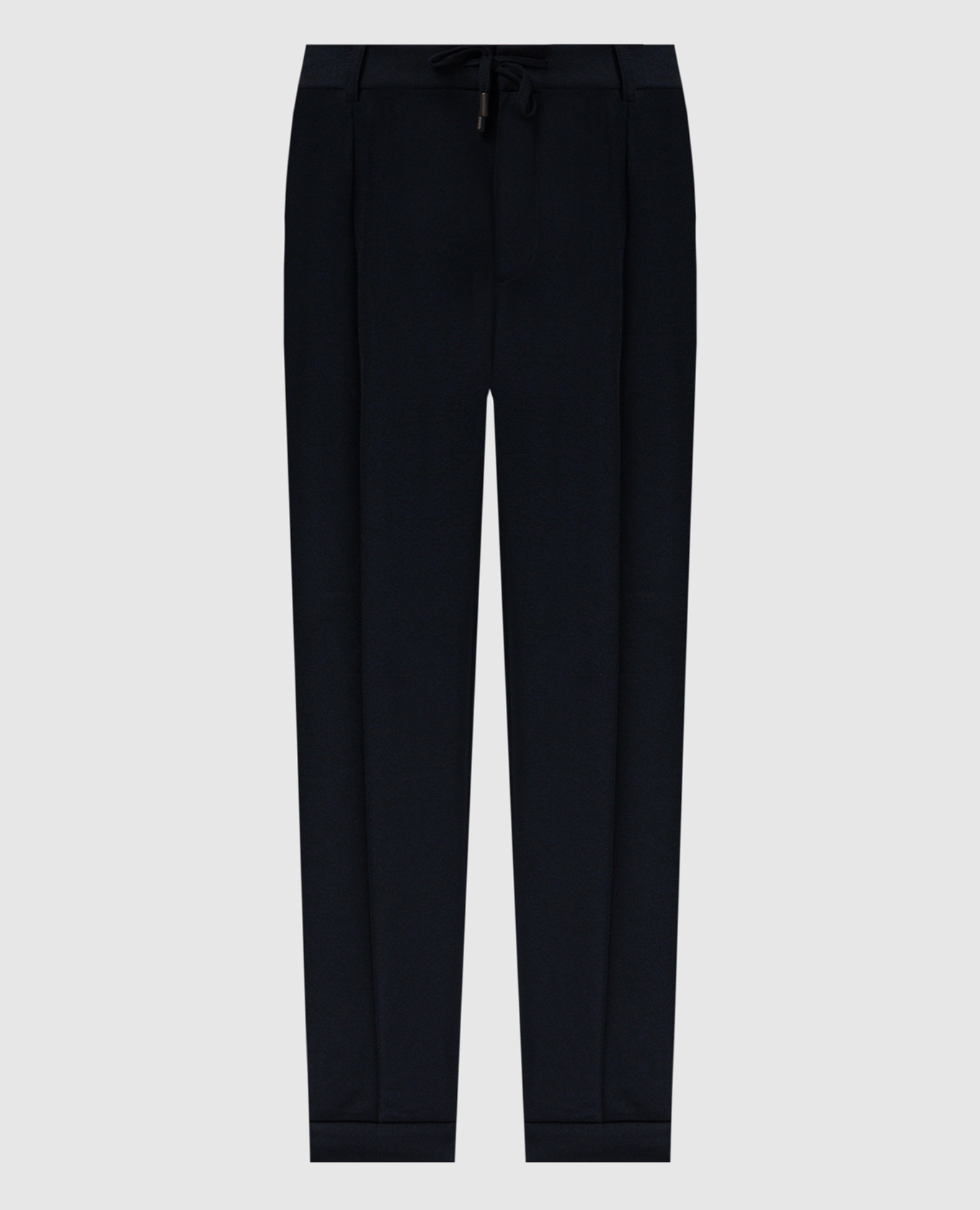 

Blue wool trousers with lapels CAPOBIANCO