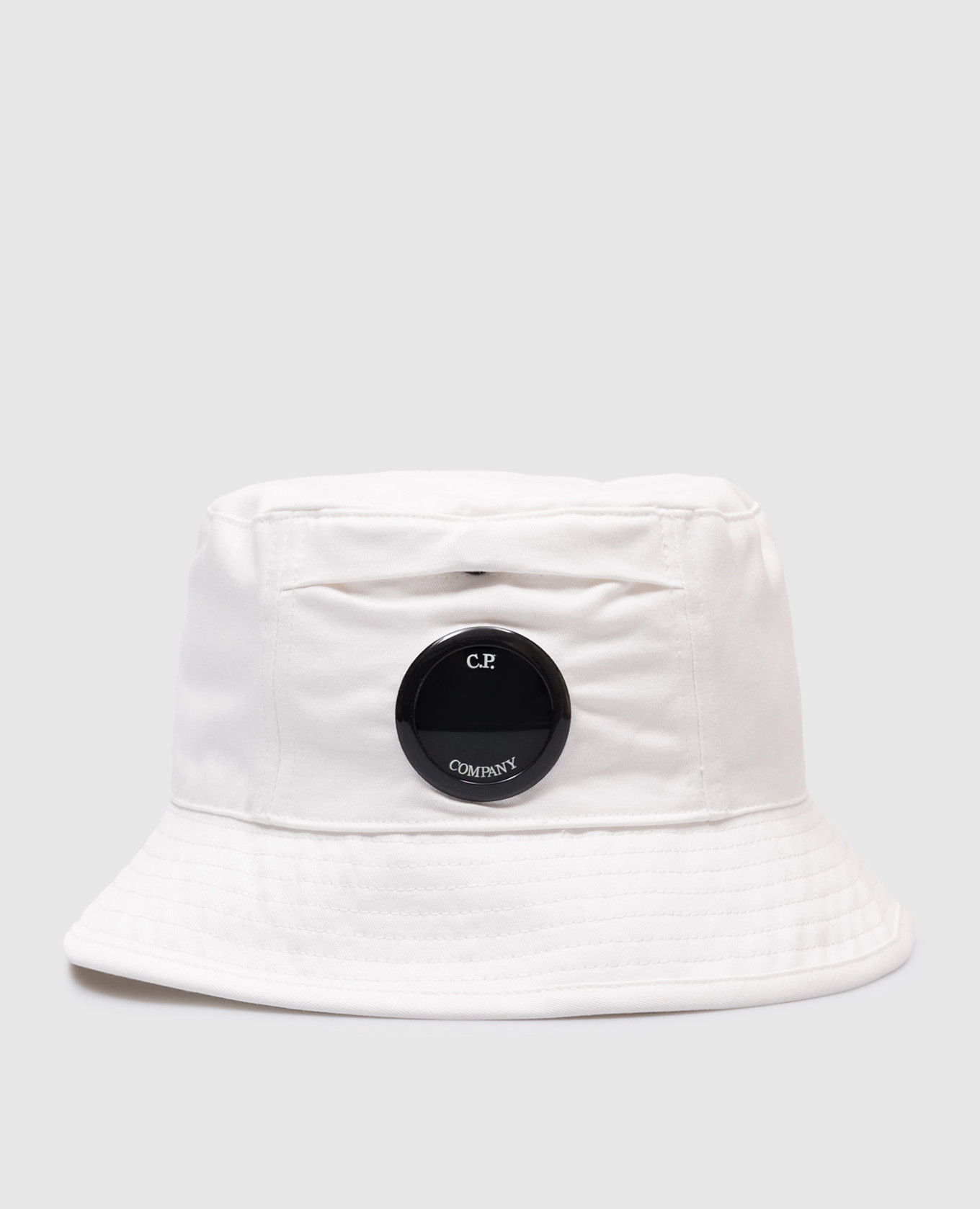 

Children' white panama with logo C.P. Company