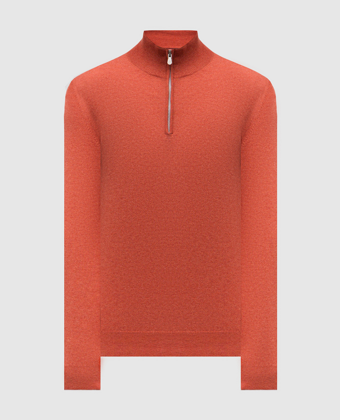 Orange cashmere sweater Brunello Cucinelli