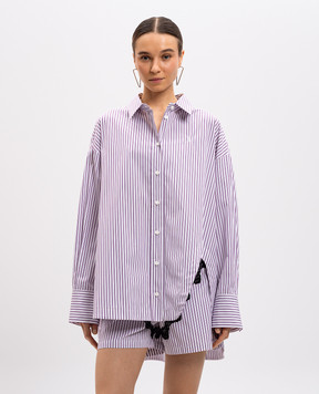 The Attico Diana white striped shirt 250WCH00004CCC054AA
