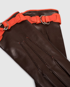 Sermoneta Gloves Brown suede gloves B28