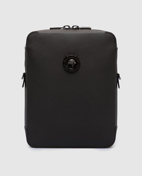 Stefano Ricci Brown leather bag with metal logo ND233GTURE