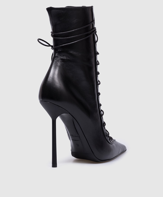 Le Silla - Black COLETTE leather boots 4249B100MBPPNEM