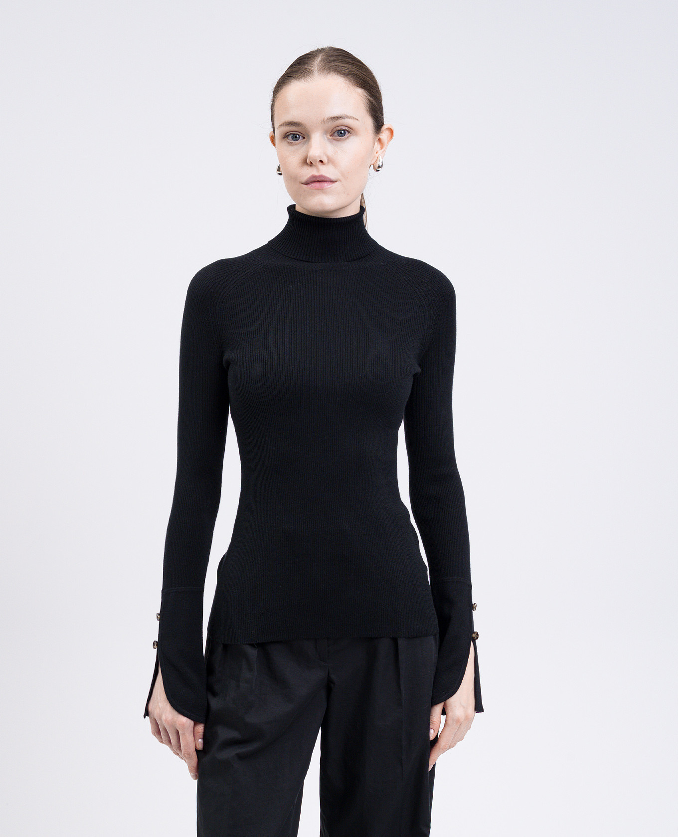 

Belle black silk and cashmere turtleneck PROENZA SCHOULER