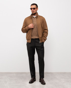 Stefano Ricci Brown cashmere jacket MZJ5300013C0001T